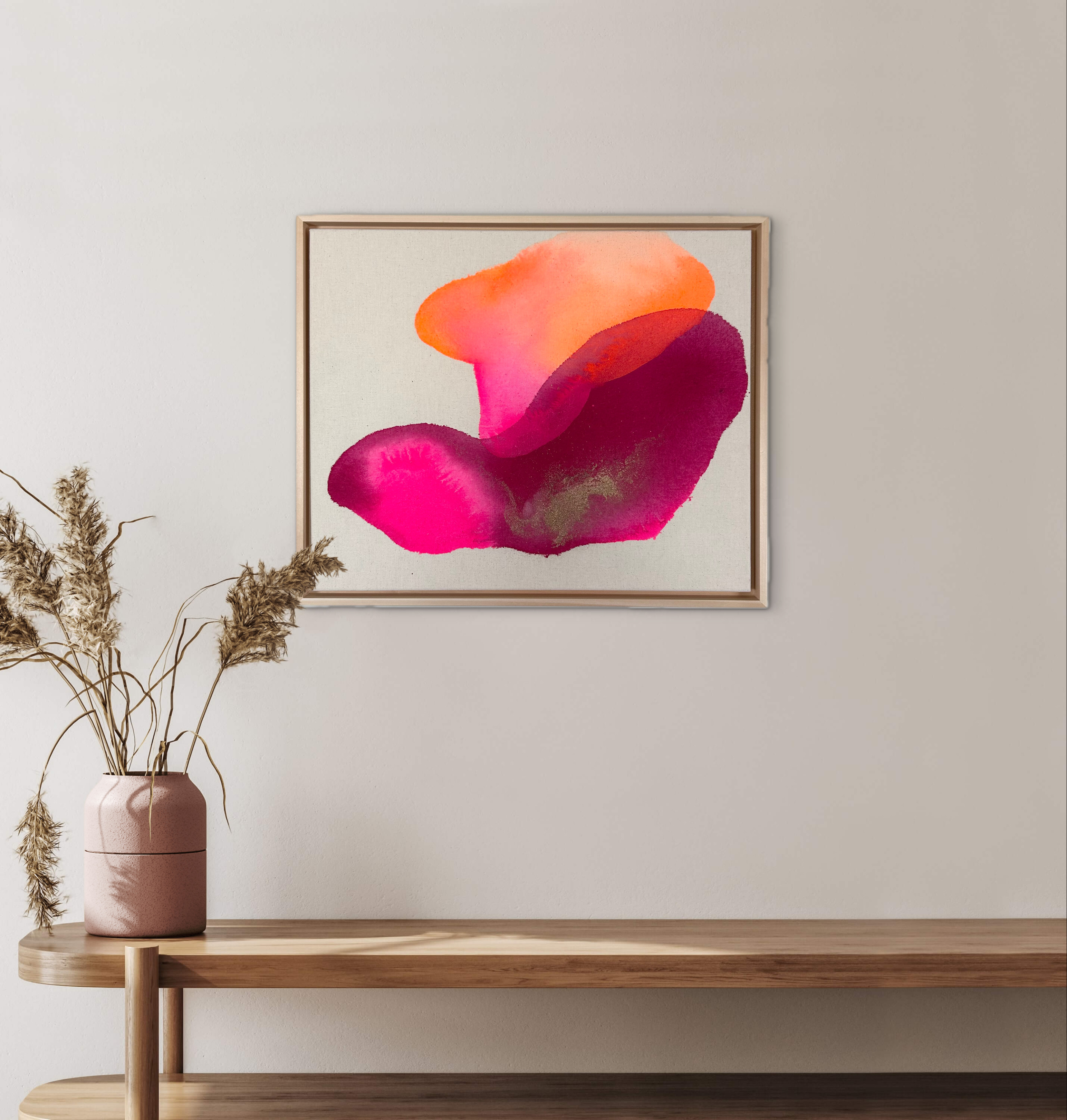 Lichtung, 2025, Acrylic on raw cotton canvas, view 7